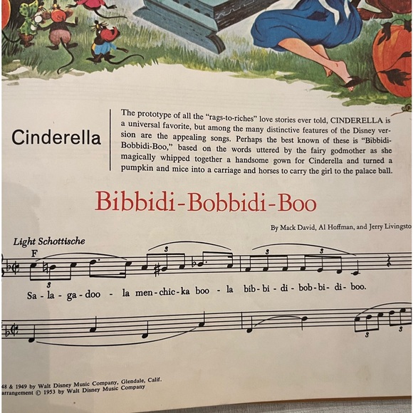 Sold Vintage Walt Disney Music Song Book. Lyrics and note music. Hardback. Fair. - Picture 10 of 15